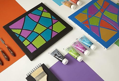 Miniatura 4 de P e b e o Juego de pintura acrílica iridiscente azul verde  Paquete de 2 pinturas acrílicas de estudio de 3.4 fl oz para verter pintura, artes y