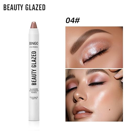 Miniatura 7 de Beauty Glazed Juego de 6 lápices de ojos, juego de sombra de ojos mezclable, maquillaje de sombra de ojos en crema, uso múltiple como delineador de
