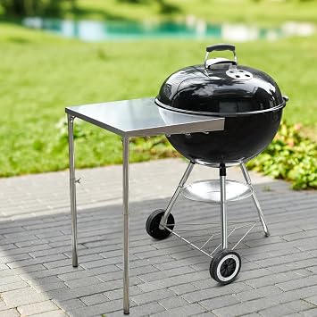 Stanbroil Grill Side Table for Weber 18, 22 Charcoal Grill/Similar Sizes
