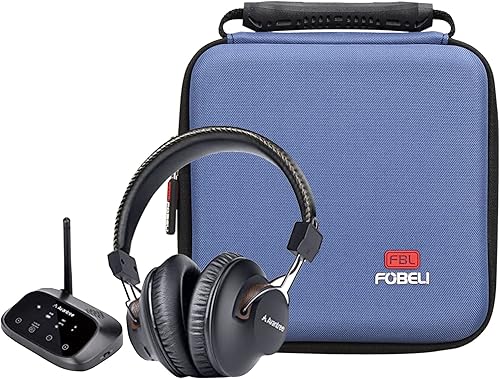 Miniatura 7 de FBLFOBELI Funda rígida para auriculares compatible con Avantree HT5009 40 Hrs auriculares inalámbricos Bluetooth, EVA a prueba de golpes,