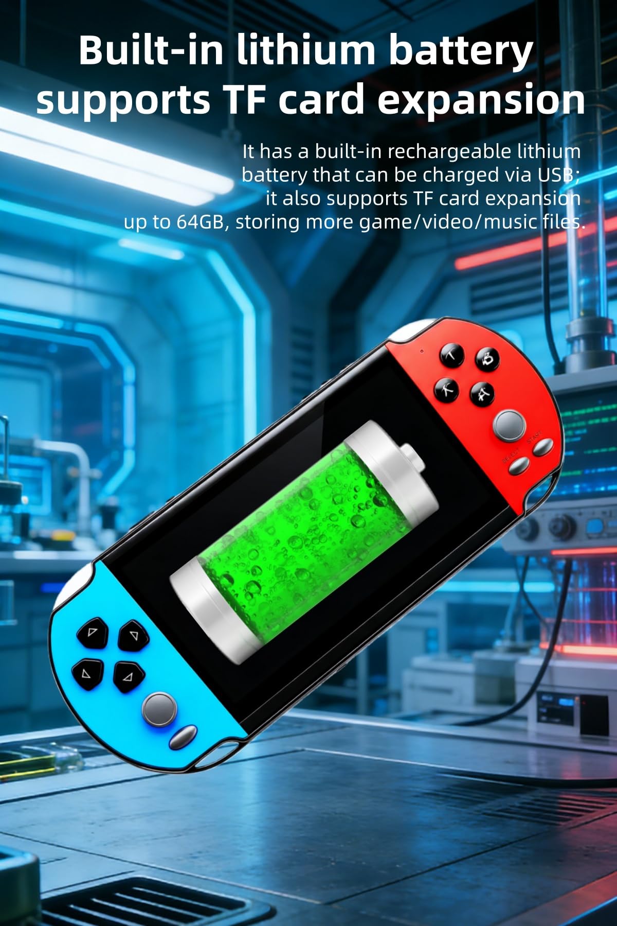 Console de jeu vidéo MP4/MP3 de 13 cm, émulateurs multiples intégrés, jeux rétro classiques, console portable, parfaite pour anniversaire, extérieur, voyage, loisirs