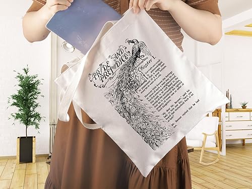 Miniatura 6 de WCGXKO Bookish Gift Literary Gift Pride and Prejuice Book Lover Bolsa de lona