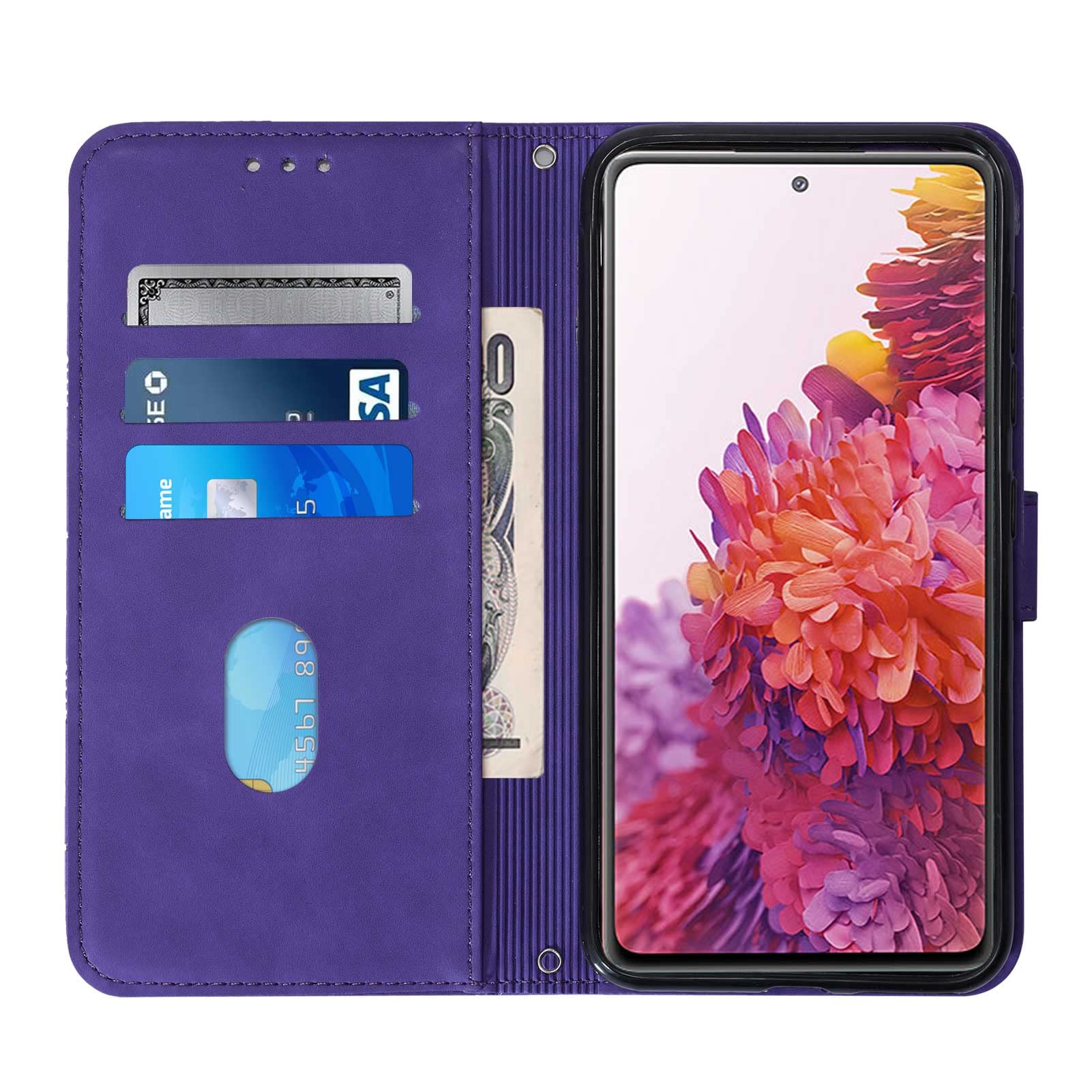 LEMAXELERS Custodia Portafoglio Per Samsung Galaxy A23 4G – Con Finestra A Specchio, Supporto Integrato E Placca Specchietto – Rosa QH