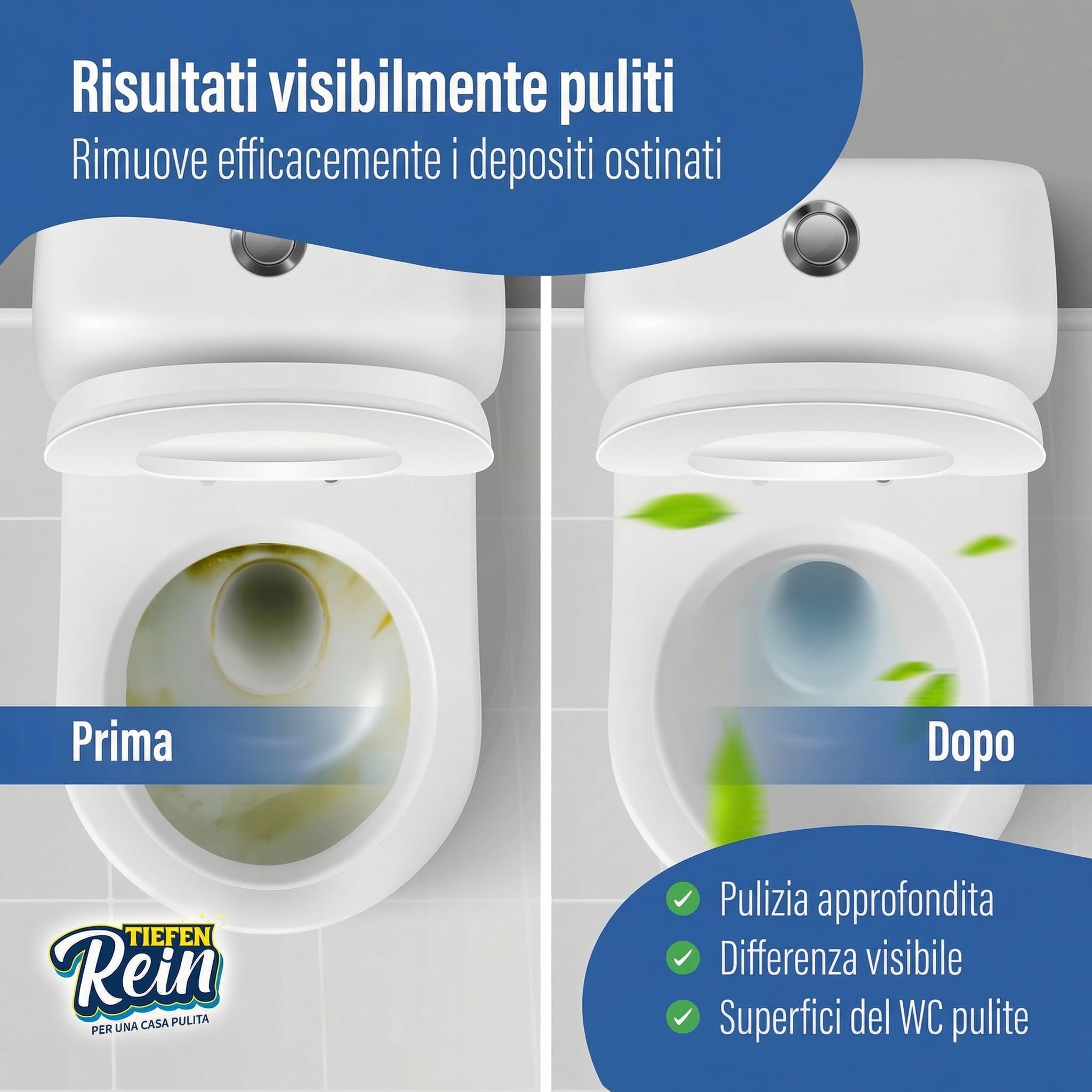 Pietra Pomice WC Professionale – Pietra Pomice contro Calcare e Macchie, Alternativa a Decalcificante, Disincrostante WC e Detergente per Pulizia Bagno Efficace - 4