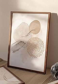 北欧　ポスター　額付き　抽象画　アクタス 北欧 抽象 額付 アートポスター おしゃれ アート 絵画 壁 絵