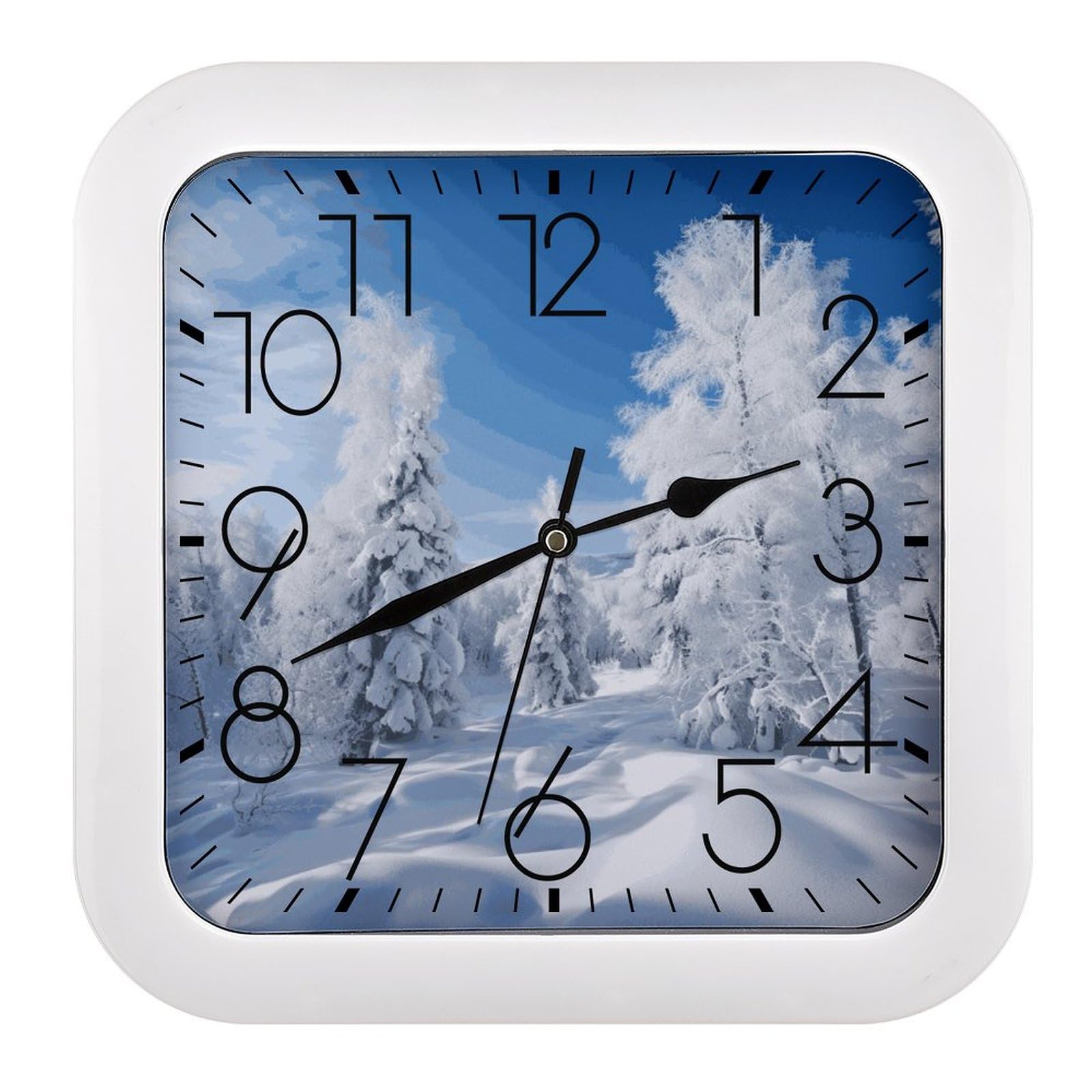 Horloge carrée silencieuse pour retrouver le calme dans votre salon