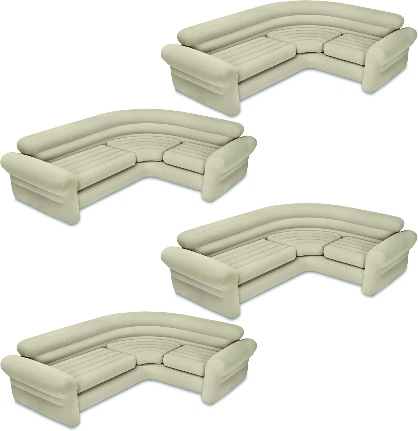 Intex Inflatable Corner Living Room Air Mattress Sectional