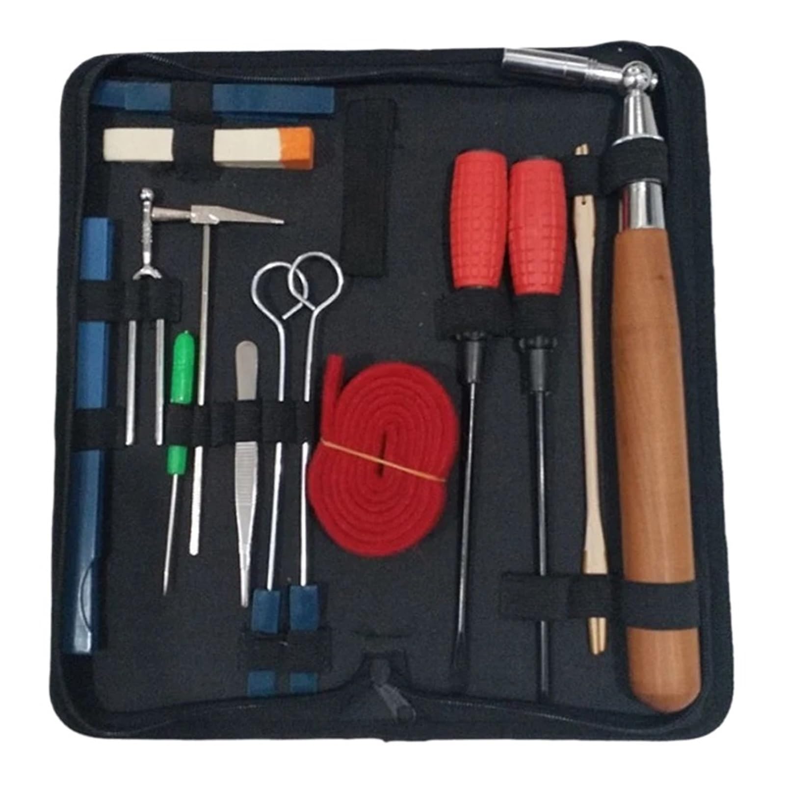 Klavierstimmer Set Klavier-Stimmset, Stimmgerät-Werkzeug-Set, Klavier-Stimmwerkzeug, Holzgriff, fester Stimmschlüssel