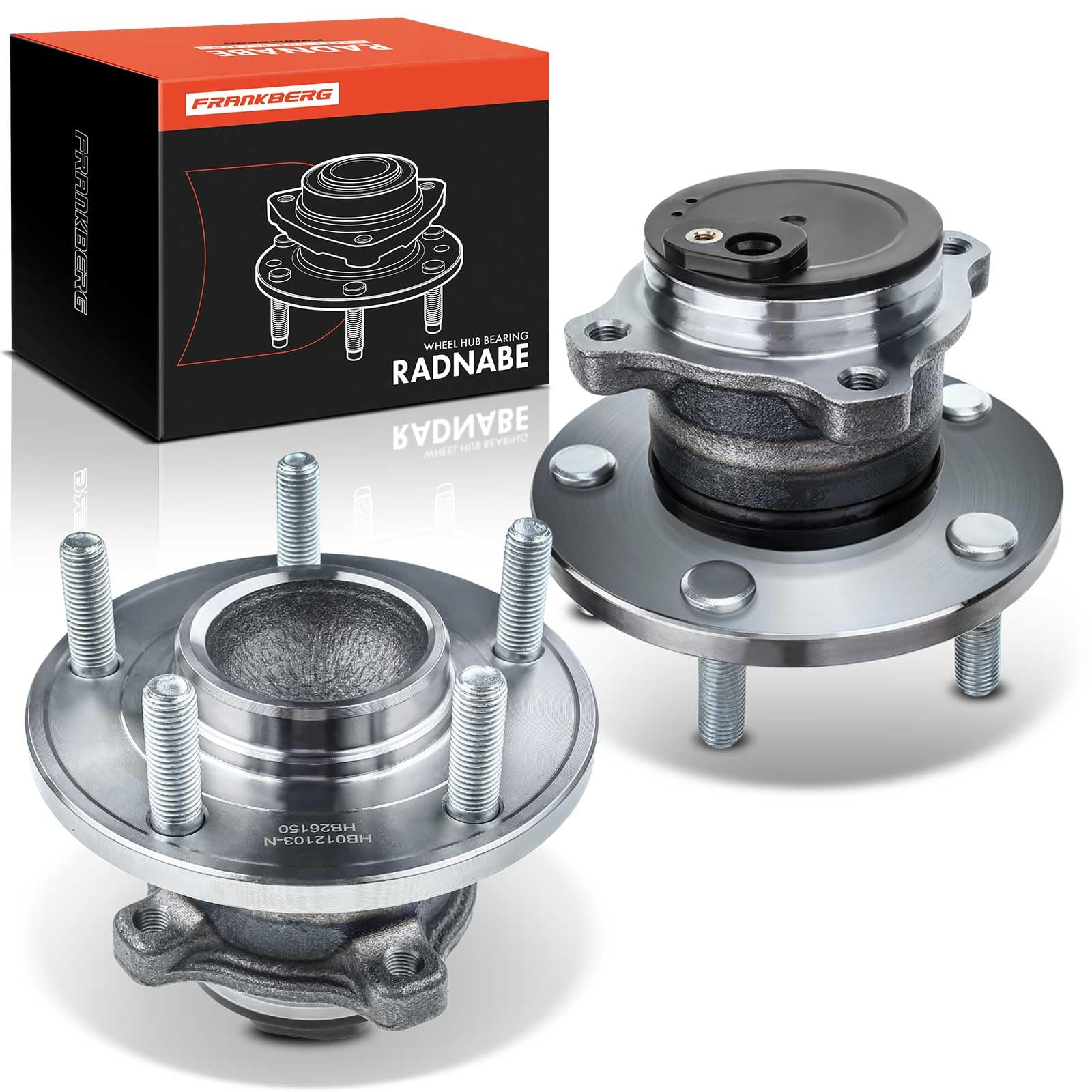 Frankberg 2 rodamientos de rueda traseros juego de rodamientos con sensor