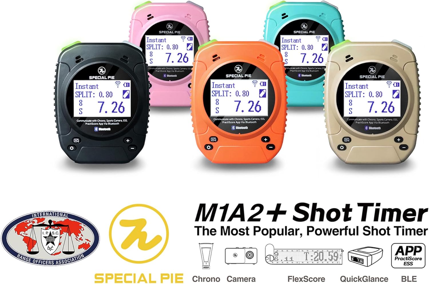 Shot Timer for Shooting Competition- Connect with Big LED Score Display, Perfect for USPSA, IPSC, IDPA, PRS Shooting Competition & Shooting Club