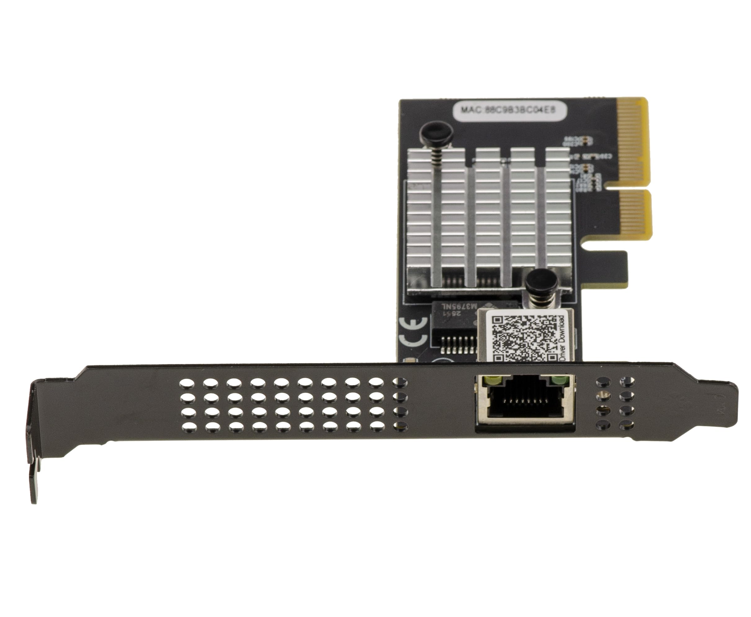 KALEA-INFORMATIQUE Carte PCIe Gen4 x4 RJ45 10G Realtek RTL8127 | Carte réseau PCIe Gen4 x4 à un port RJ45 10 Gigabit Ethernet compatible 1G, 2,5G, 5G et 10G avec chipset Realtek RTL8127.