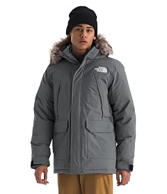 THE NORTH FACE Mens McMurdo Parka Waterproof Winter Jacket 600 Fill Waterfowl Down Insulation Adjustable 3 Piece Hood