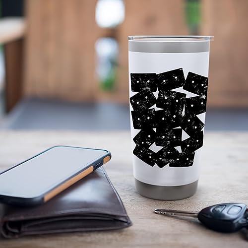 Miniatura 7 de Traje de fiesta temática de cassette retro de los años 90 y 80, vaso aislado de acero inoxidable