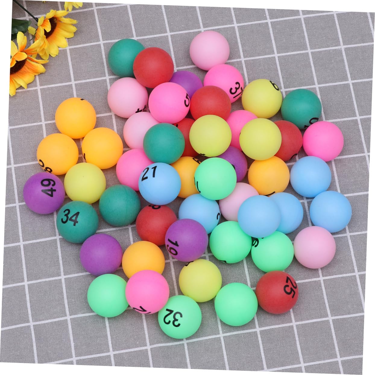 YARNOW 100 Piezas Tenis de Mesa Numbers Game Water Balls Bolas de Loteria para Fiesta Bolas de Cerveza de Loteria Pelotas de Pong numeradas Mini Pong Pelota de Actividad niño