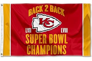 2024 Kansas City Chiefs Super Bowl Champions Flag