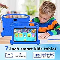 Vista 5 de Tablet infantil de 7 pulgadas 3-9 para niños, 32 GB de ROM para niños pequeños con funda a prueba de golpes, software Android para niños instalado