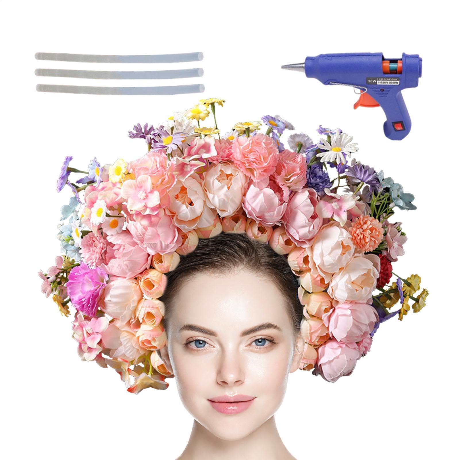 Blumen-Haarreif, Blumenkrone, Haarreif | Festival-Kopfbedeckung, modischer Hochzeitskopfschmuck, Kostüm-Kopfschmuck für Erwachsene und Damen