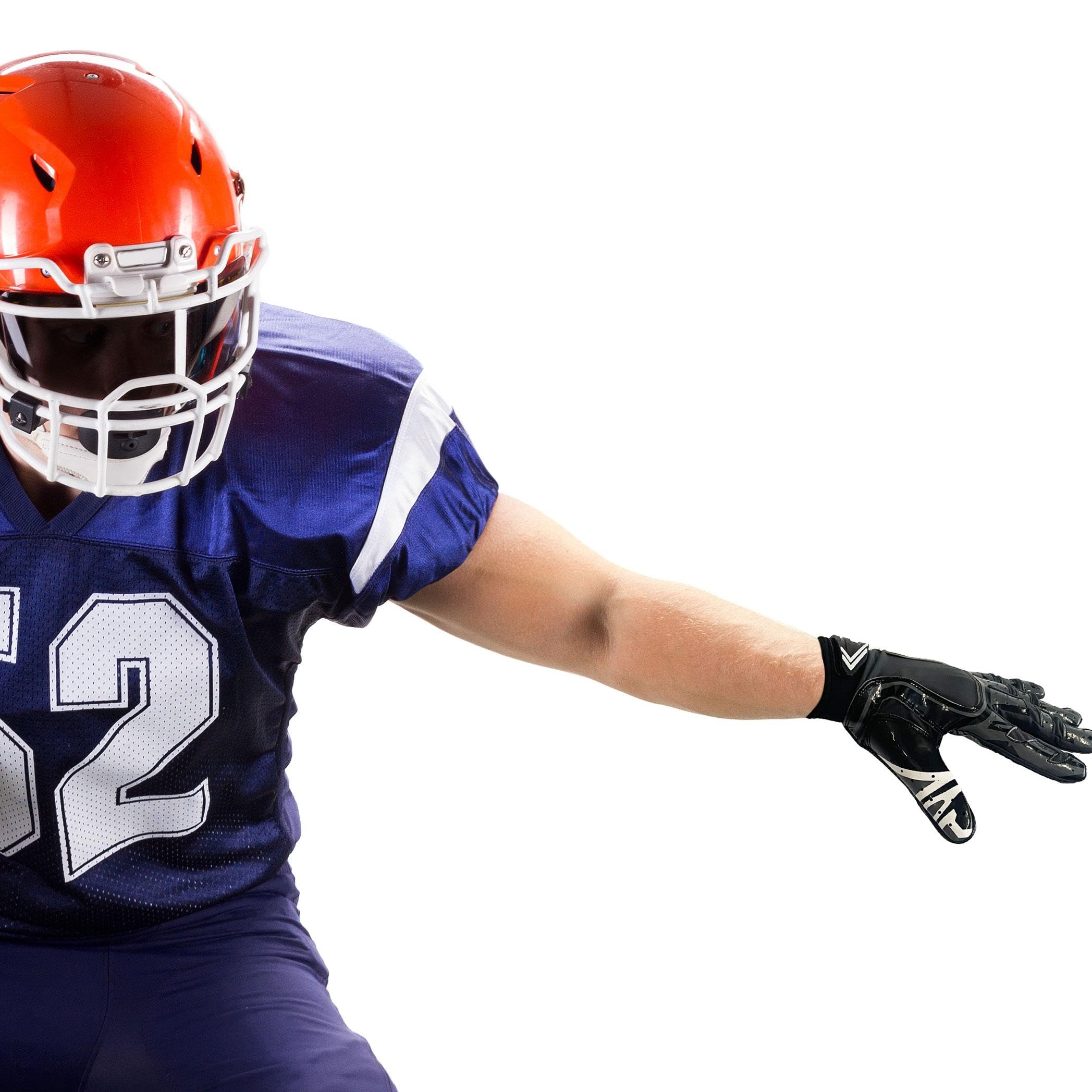 Pure Athlete - Guantes de Silicona para Receptor de fútbol - Tecnología de Agarre de Silicona Elite-Stick - tamaños para Adultos
