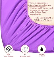 Vista 3 de NTBAY Sábana bajera ajustable únicamente – Sábana bajera de microfibra cepillada con bolsillo profundo – Suave, sin arrugas, resistente a