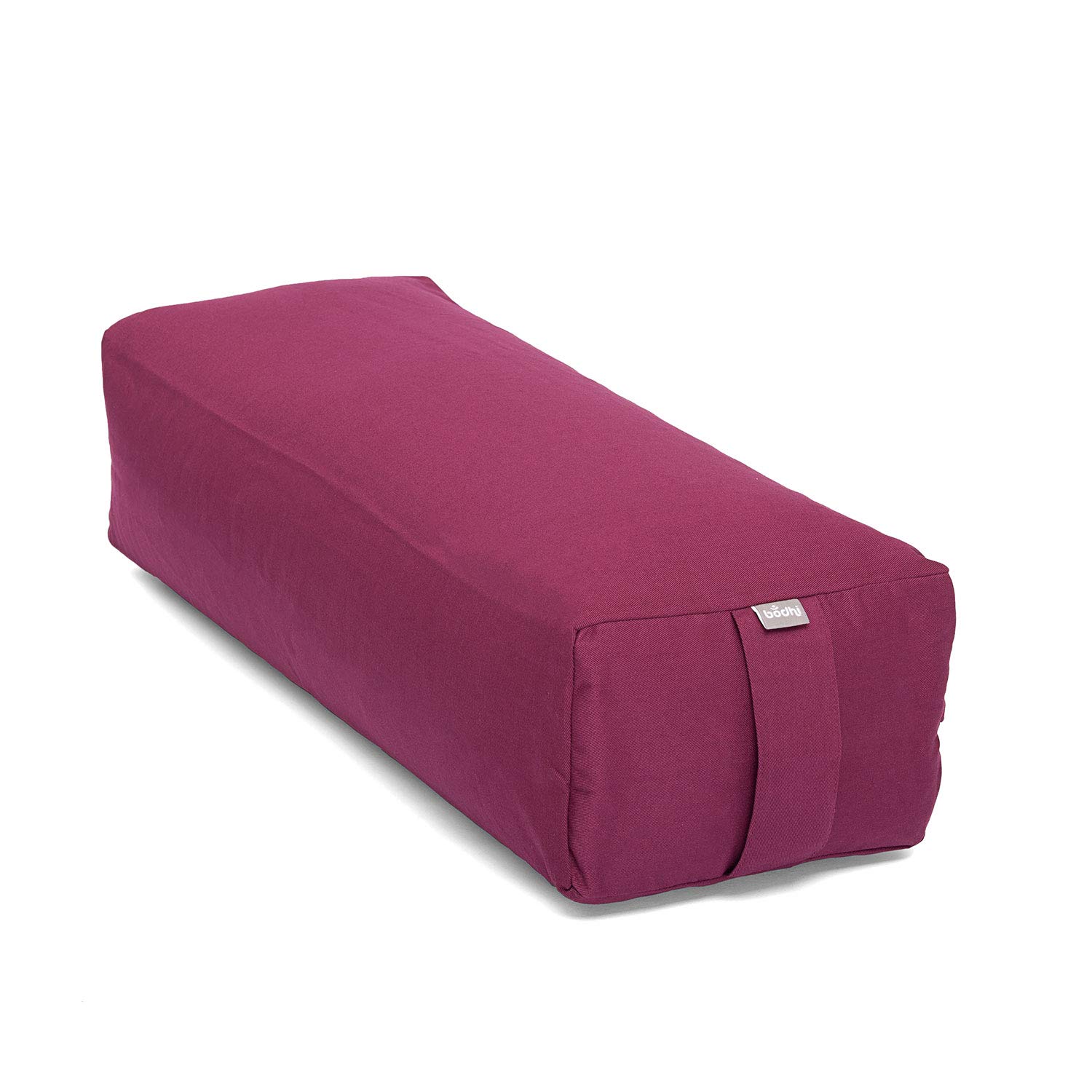 Bodhi Yoga Salamba Bolster Eco | Rivestimento lavabile in 100% cotone biologico | Rullo da yoga rettangolare con riempimento di farro biologico | Cuscino da yoga grande per yoga restorativo, dimensioni: 63,5 x 26,5 x 20,5 cm