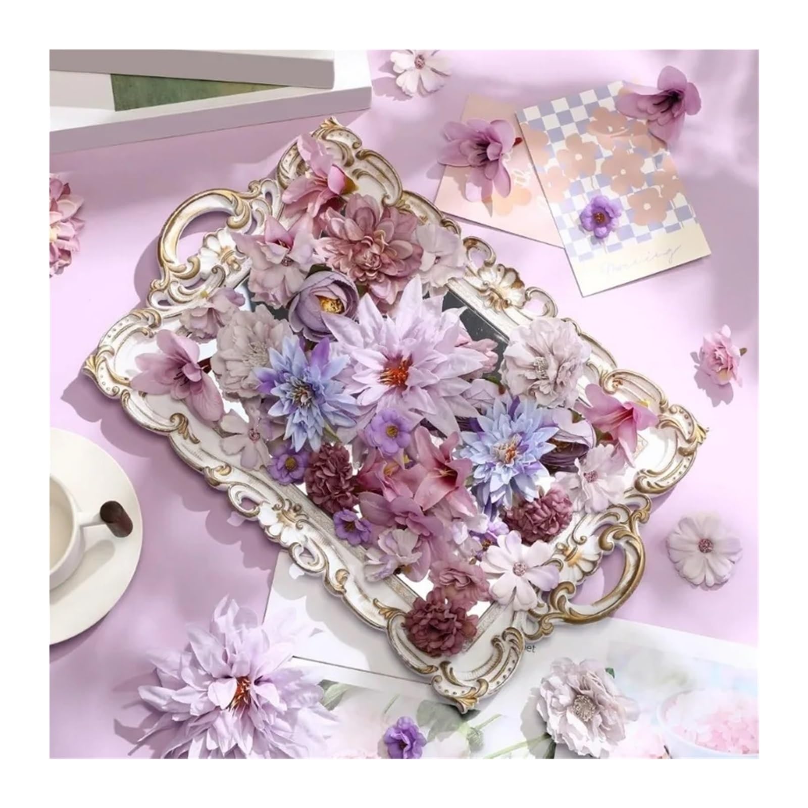 20 Teile/Satz 4cm Silk Rose Künstliche Gänseblümchen Blume Köpfe for Handwerk Kranz Hochzeit Decor DIY Tisch Home Room Gefälschte Blumen Für DIY(Orange)