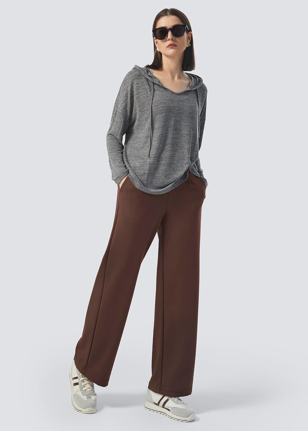 AFITNE Womens Wide Leg Work Pants High Waisted