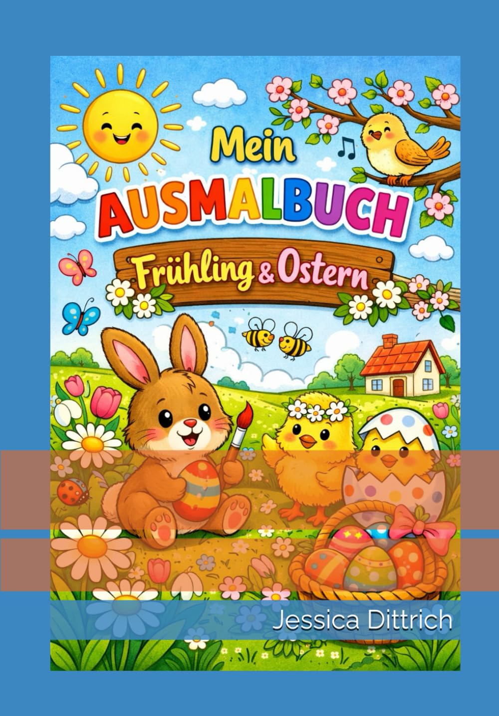 Ausmalbuch Frühling und Ostern