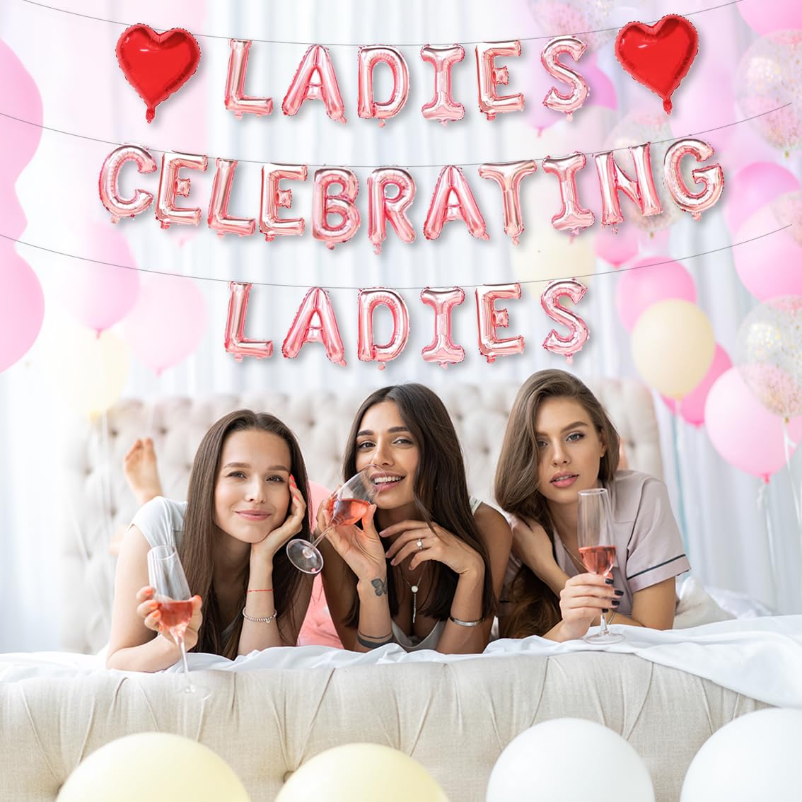 Amazon.co.jp:  ガレンティンの日のデコレーションバルーン、12個のガレンタインデーバルーンセットには、16インチのハッピーガレンタインデー、リップ、ハート型、口紅ホイルバルーン、ラテックスバルーンが含まれます。バレンタインデーパーティー用。  : おもちゃ Galentineの日のバルーンデコレーション、レディースのお祝い用バルーン、ガレンタインデーの装飾、バレンタインデーバルーンバナー