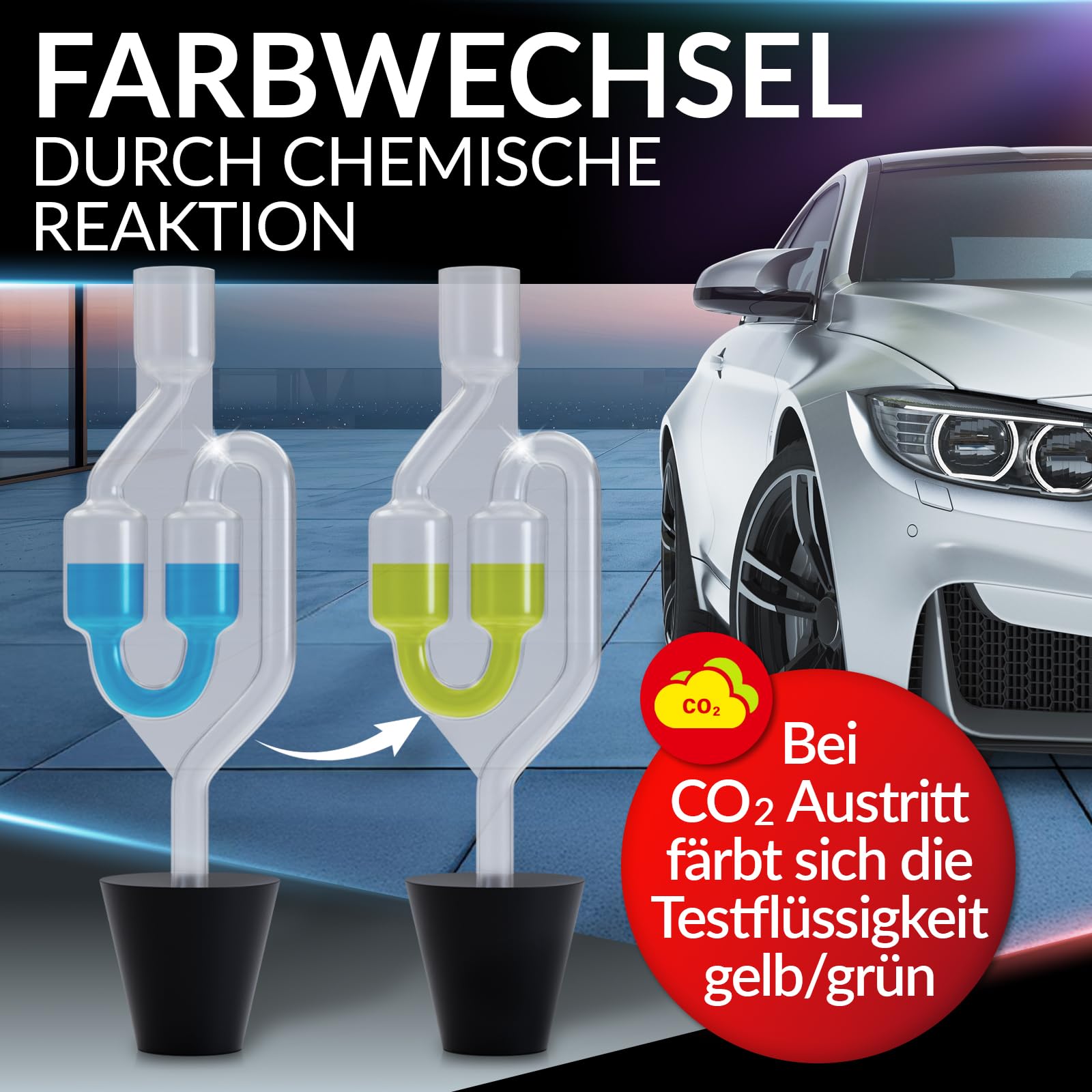 Heimwert Kit Prova Perdita Guarnizione Testa Cilindrica Senza Filettatura Test Perdite Liquido Raffreddamento Cambiamento