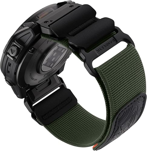 Bandletic Correas de reloj de ajuste rápido de 0.866 in compatibles con Garmin Fenix 8 1.850 in 7 6 Pro 5 Plus, correa de nailon táctica resistente