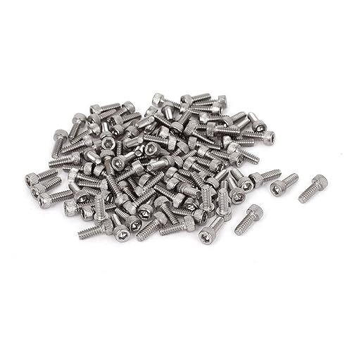 IIVVERR UNC 4#-40x516" - Tornillos de tornillo de cabeza hexagonal de acero inoxidable con cabeza de cabeza hexagonal de acero inoxidable 100