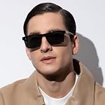 CARFIA Retro Acetate Mens Sunglasses Polarized Classic Square Sun Glasses CA62162