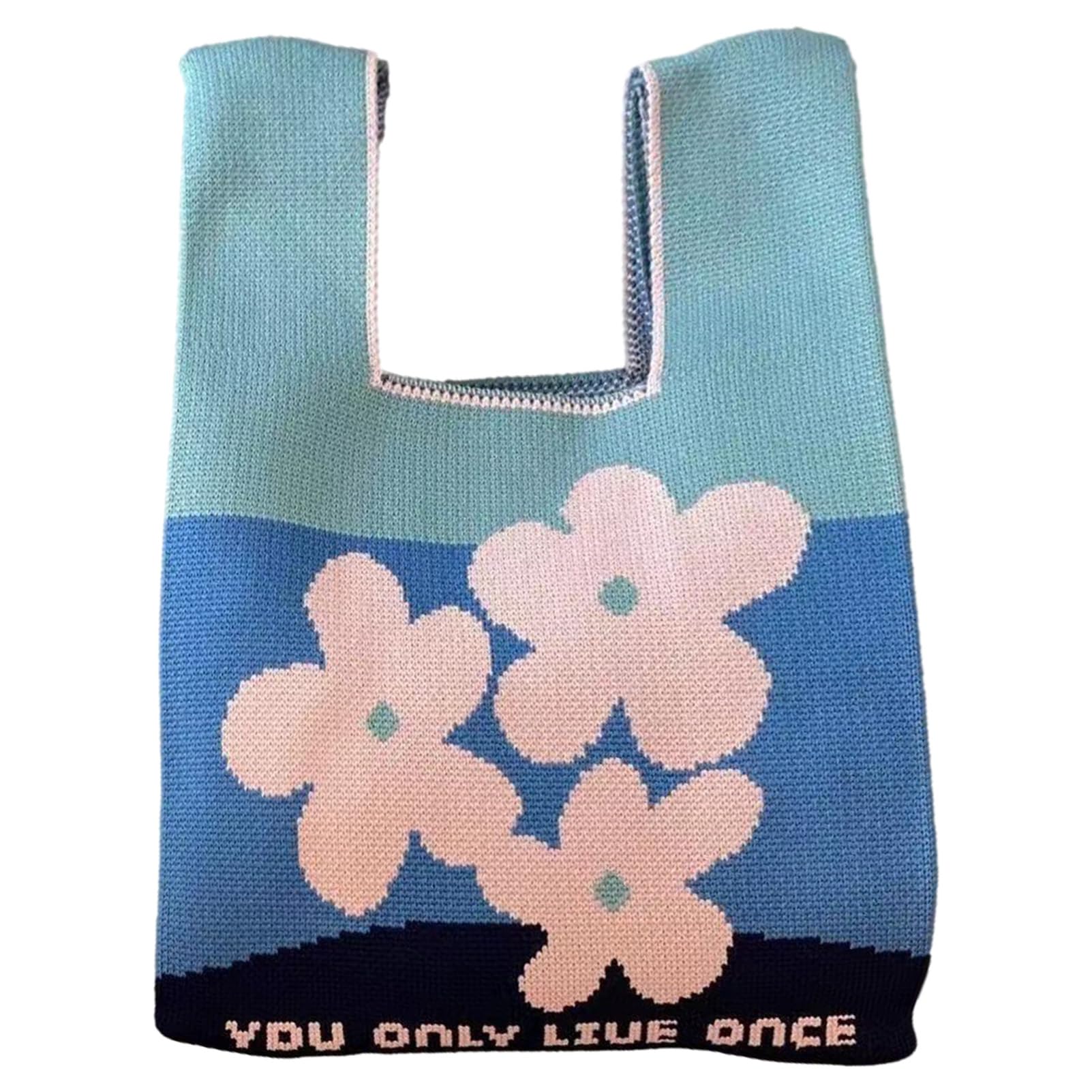 Small Wrist Knot Bag for Women Knitted Purse