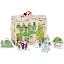 Traditional Advent Calendar - Alison Gardiner 3D Highgrove House Design - Freestanding Paper Christmas Countdown Calendar - Large