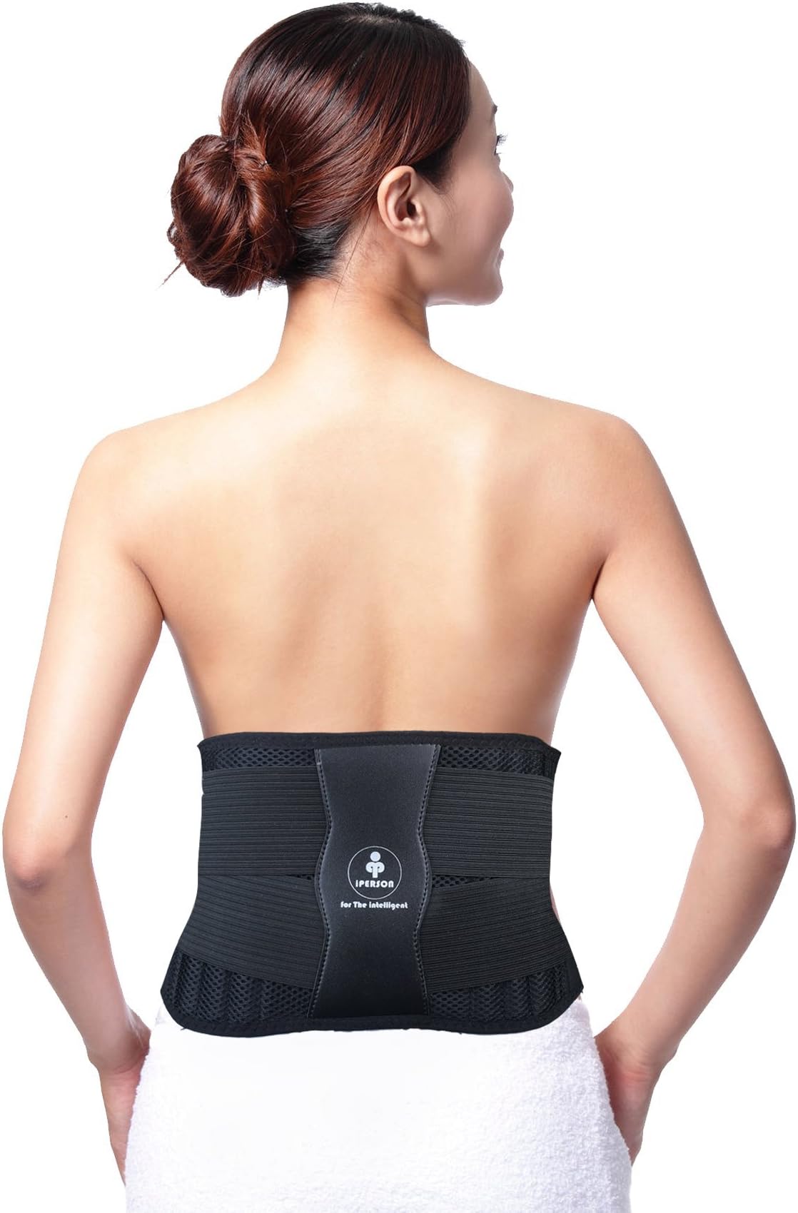 iPerson Back Brace with Removable Lumbar Pad for Lower Back Pain Relief - Support Belt for Treatment of Sciatica, Scoliosis, Herniated Disc Degenerative Disc Disease (XL/XXL)