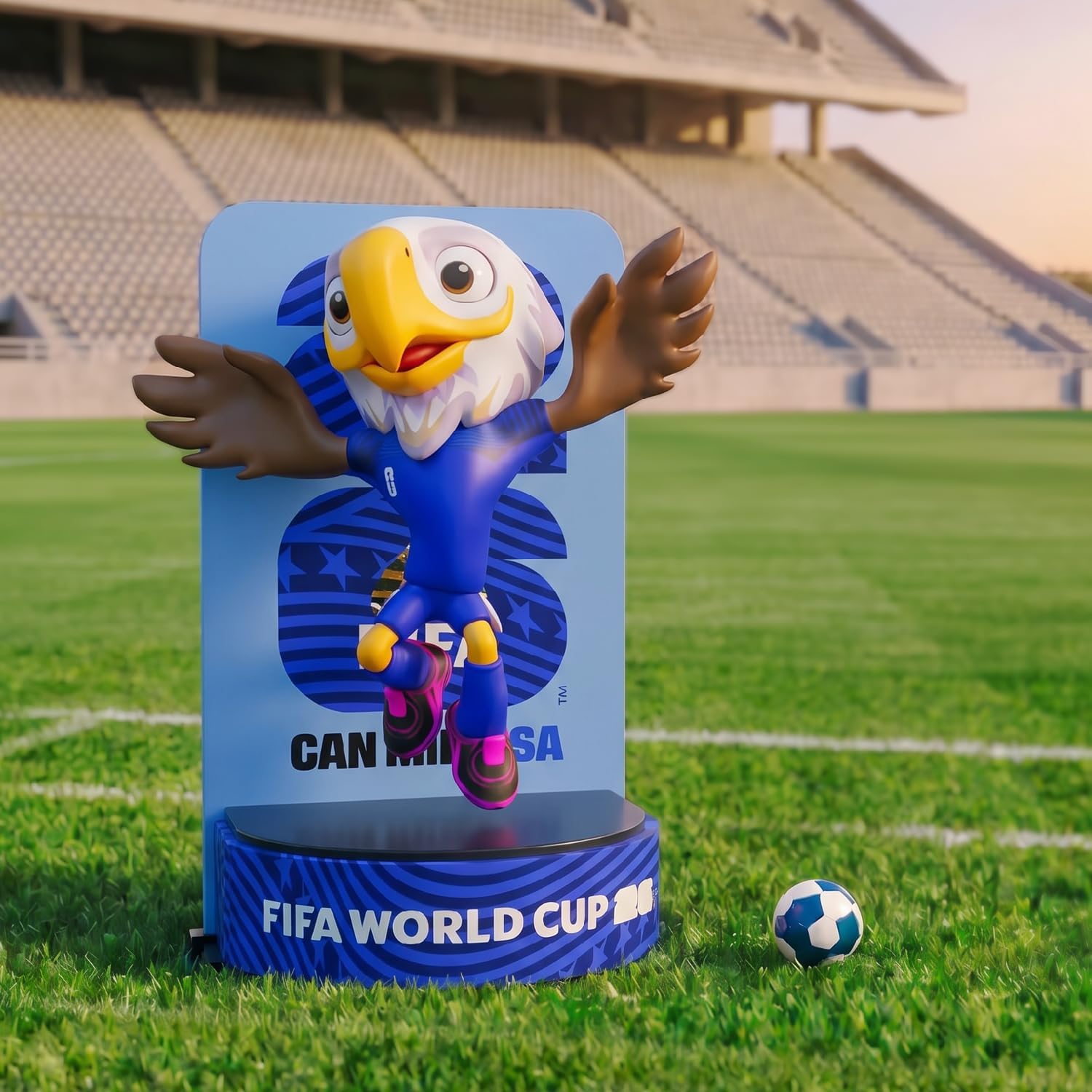 DICEKOO FIFA 2026 World Cup Mascot Set 3 Inch (Maple, Zayu, Clutch) | Officially Licensed | Cheerful Style | Collectible Figures, Gift Idea for Fans & Collectors, Sports Merchandise for Enthusiasts