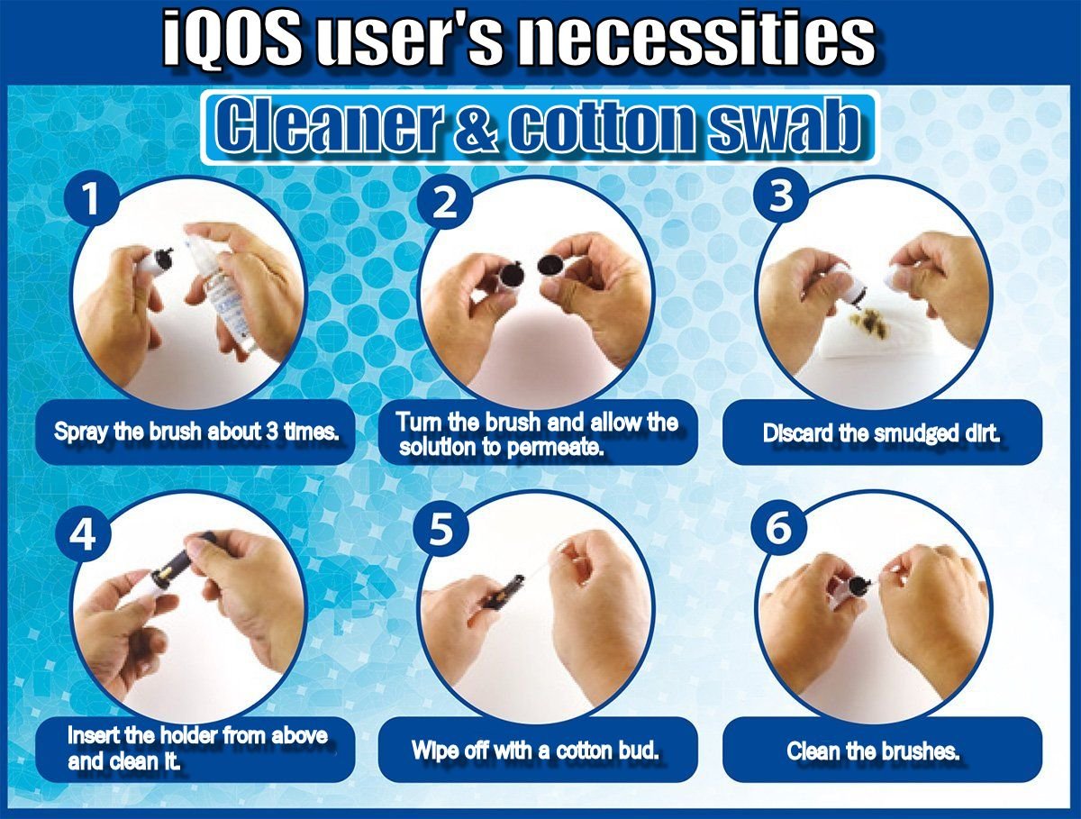 The Cotton Swab Exclusive for iQOS, COSnu Cleaning Sticks 100 pcs ×2 Bags Total 200 pcs Cotton Swab
