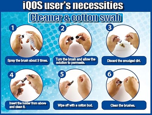 Miniatura 4 de COSnu El hisopo de algodón exclusivo para iQOS, palos de limpieza COSnu 100 piezas × 2 bolsas en total 200 piezas hisopos de algodón