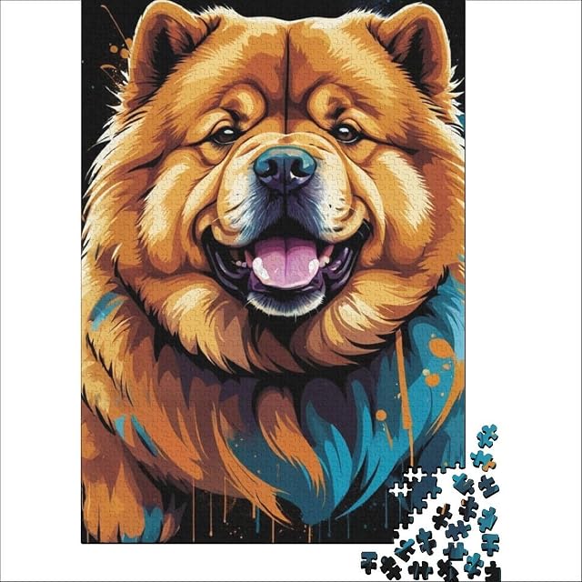 Foto 2 de 6 de Rompecabezas de 1000 Piezas para Adultos Chow Chow, Juego de ingenio