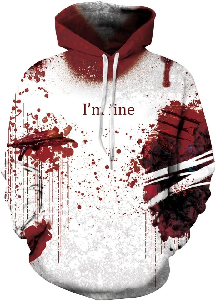 NONSAR 3D Graphic Printed Hoodies for Men,Women, Unisex Pullover Hooded Shirts