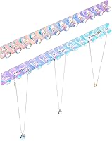 Vista 11 de Heesch Percha para collares, soporte acrílico para collares, organizador de collares, soporte de pared, ganchos de joyería para collares, pulseras