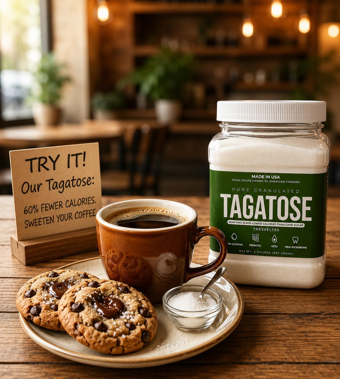 TAGATOSE Pure Granulated 2 lb Prebiotic Keto Sugar Replacement Low Calorie Non-GMO product thumbnail 5