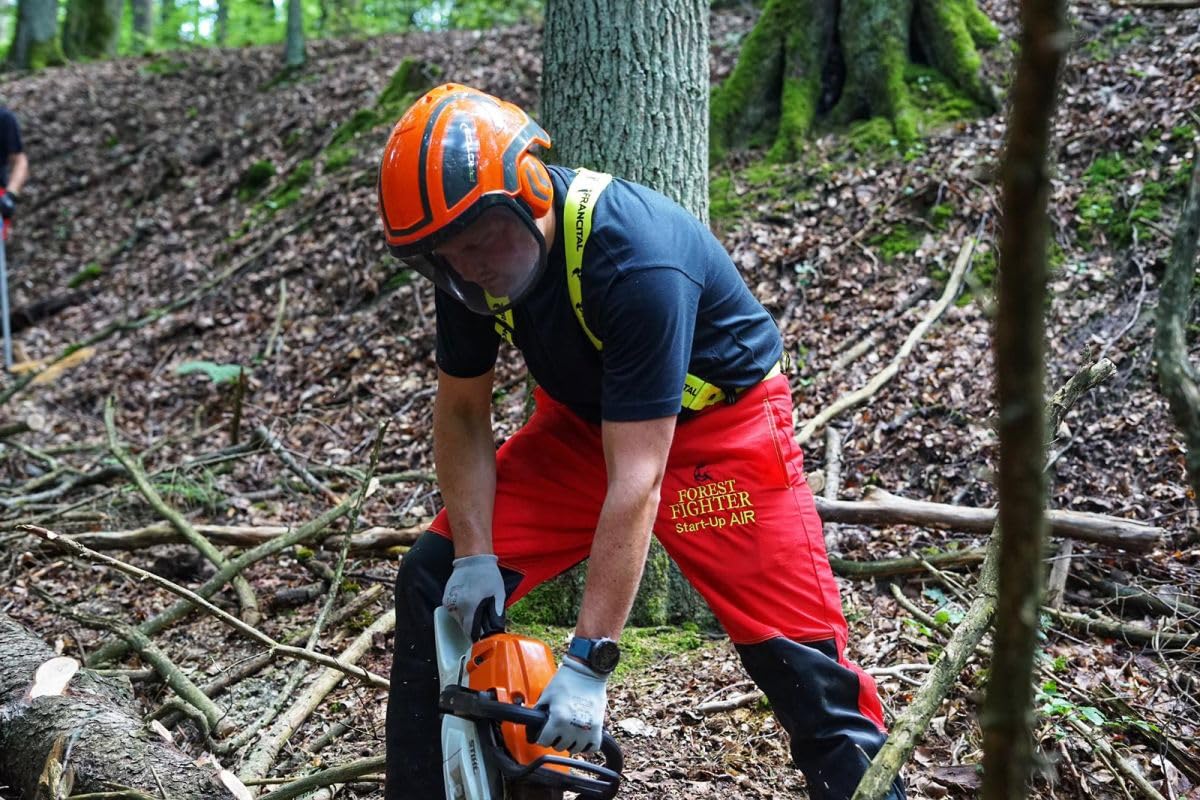 Start-Up AIR Schnittschutzhose - rot - Bundhose - Forsthose - Forstkleidung