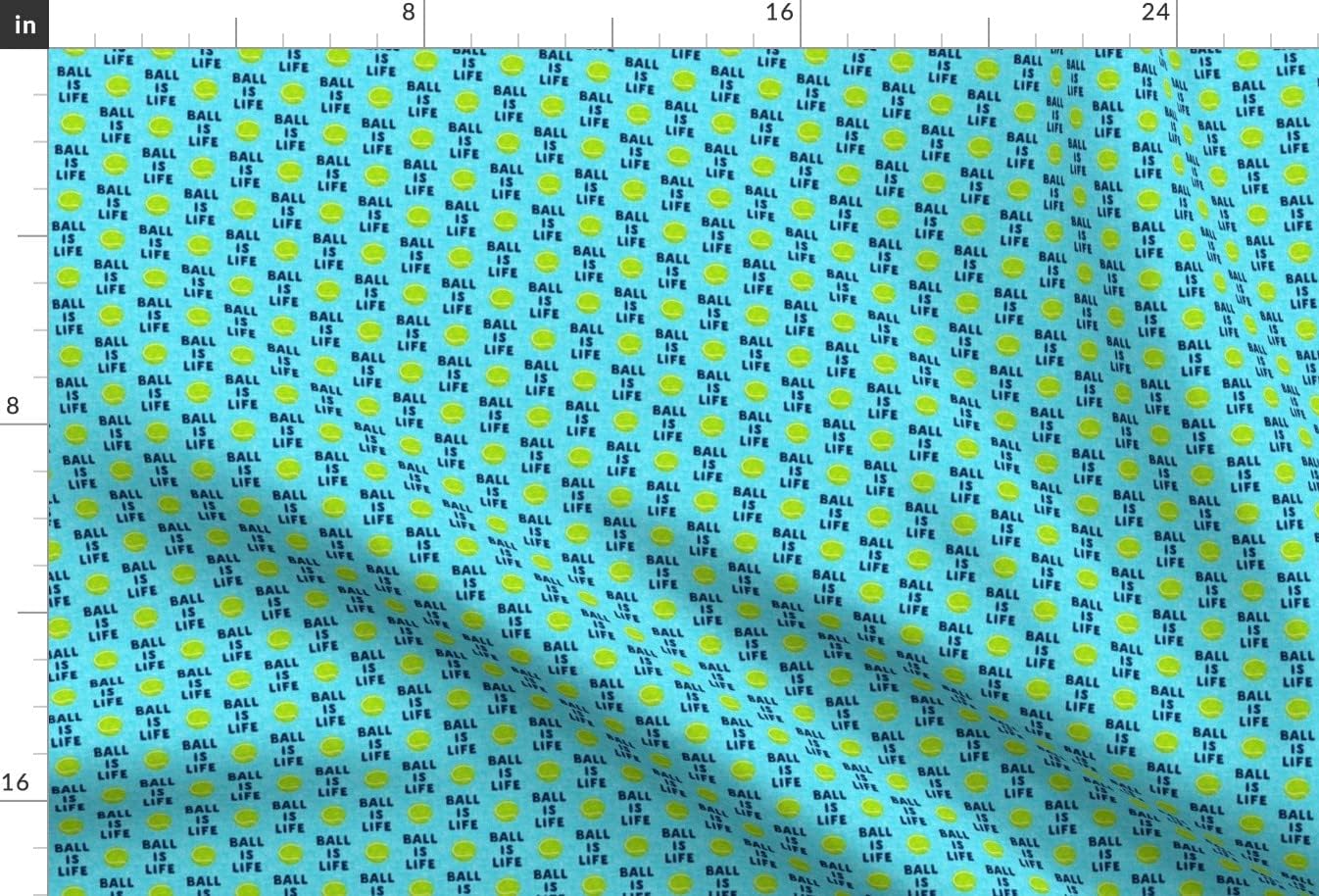 Spoonflower Fabric - Scale Ball Life Blue Dog Tennis Cute Printed on Minky Fabric by The Yard - Sewing Baby Blankets Quilt Backing Plush