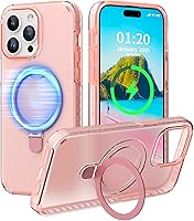 Vista 10 de Funda magnética diseñada para iPhone 14 Pro Max con soporte, compatible con MagSafe, funda para iPhone 14 Pro Max, funda de teléfono de doble capa