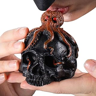 Death Whistle - Loud Skull Horn, Portable Survival Tool, Tribal Sound Maker, Resin Design, Realistic Screaming Effect | Outdoor Hiking, Climbing, Meditation, Film Prop, Party Collectors
