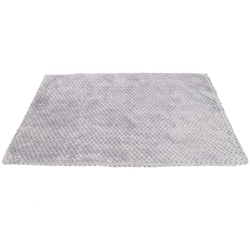 Pet Sleep Mat, Fluffy Small Pet Pig Blanket Pet Blanket for Pet Cushion Pet Cushion Pet Cushion(Light Gray, S-60 * 40cm)