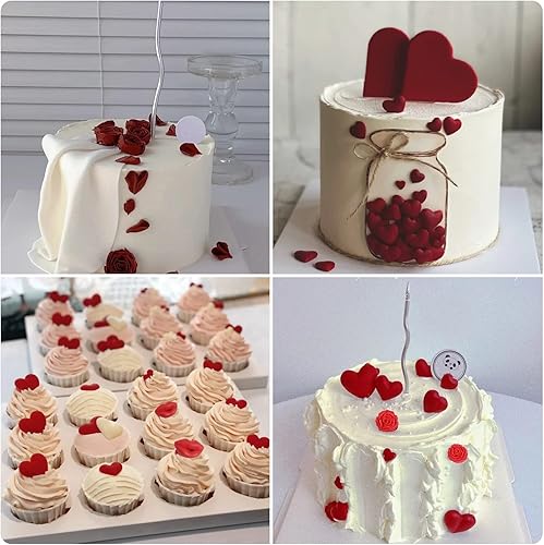 Miniatura 9 de LKDQUTHM Moldes de fondant para el día de San Valentín, moldes de silicona para caramelos, bolas, perlas, semiesferas, chocolate, para decoración de