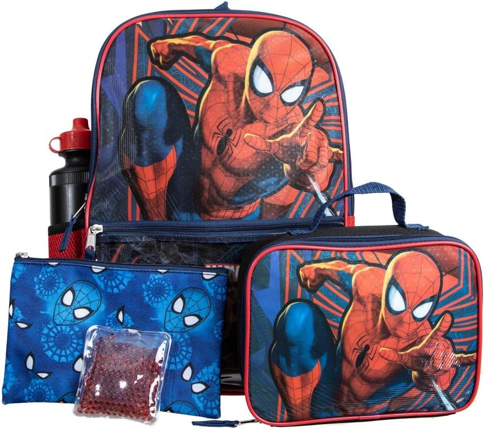 spiderman backpack with lunch box