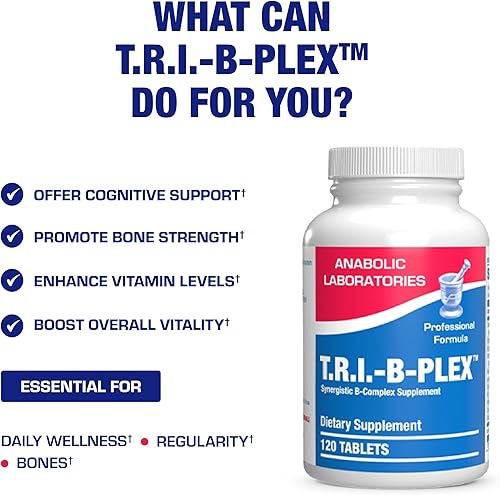 Miniatura 5 de Complejo Super B metilado y liberado por el tiempo, suplemento vitamínico del complejo B Bio Active con inositol de colina y 8 vitaminas B para el